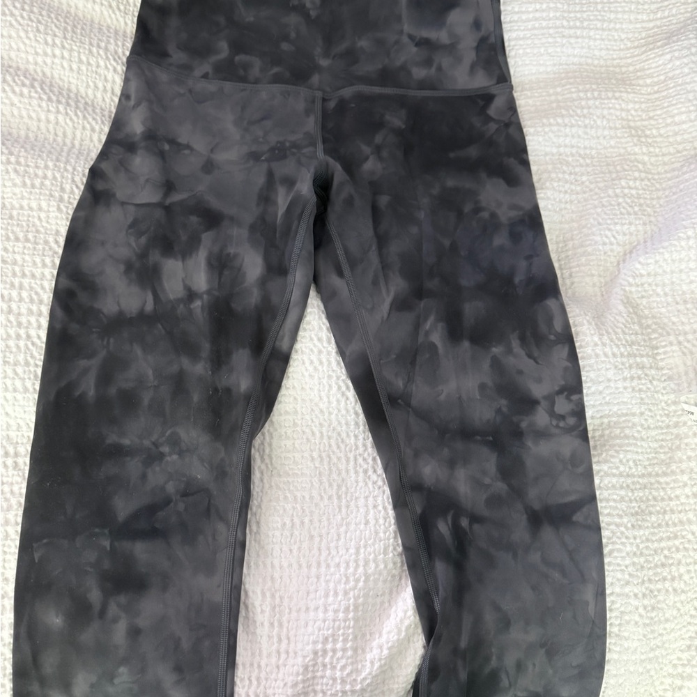 Wunder Train High- Rise 25” tight  - diamond dye pitch grey graphite